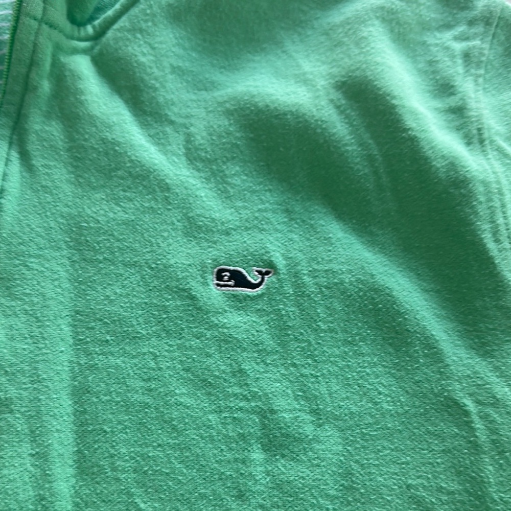 Vineyard Vines Green Hoodie with Whale Logo